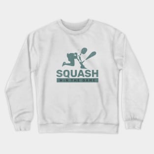 squash player win the game Crewneck Sweatshirt